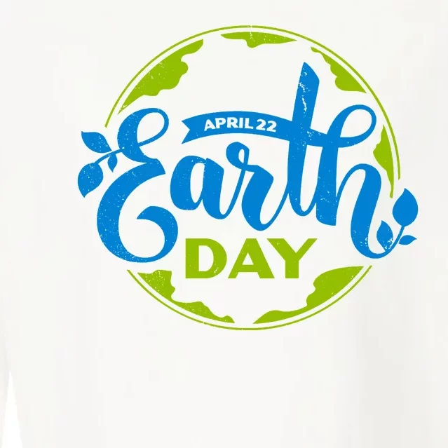 Earth Day April 22nd Awareness Cropped Pullover Crew