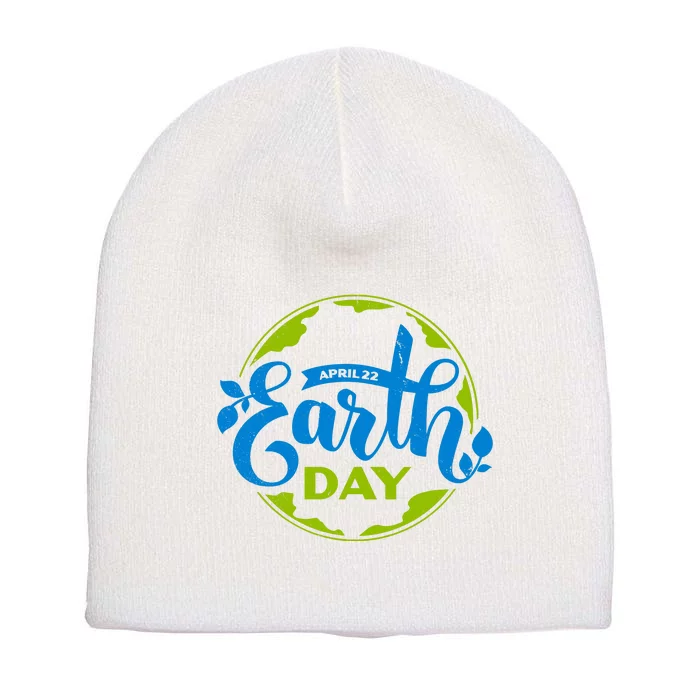 Earth Day April 22nd Awareness Short Acrylic Beanie