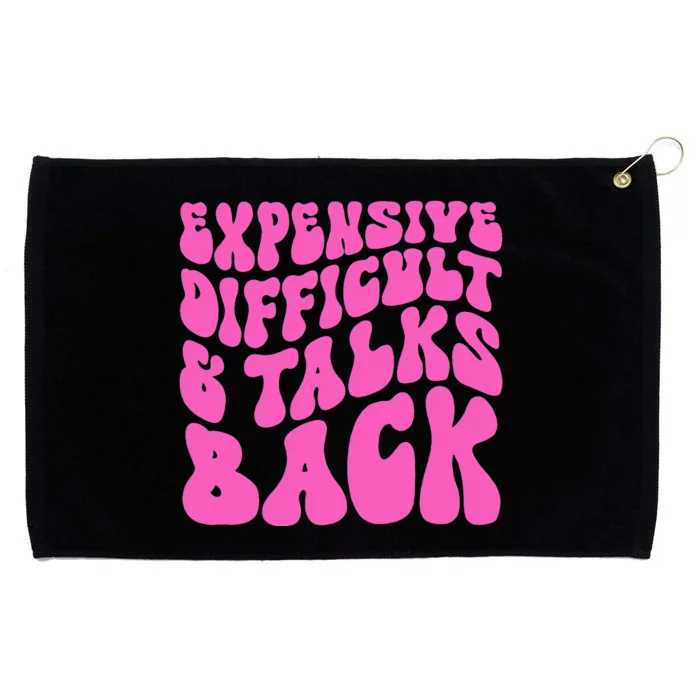 Expensive Difficult And Talks Back Retro Grommeted Golf Towel