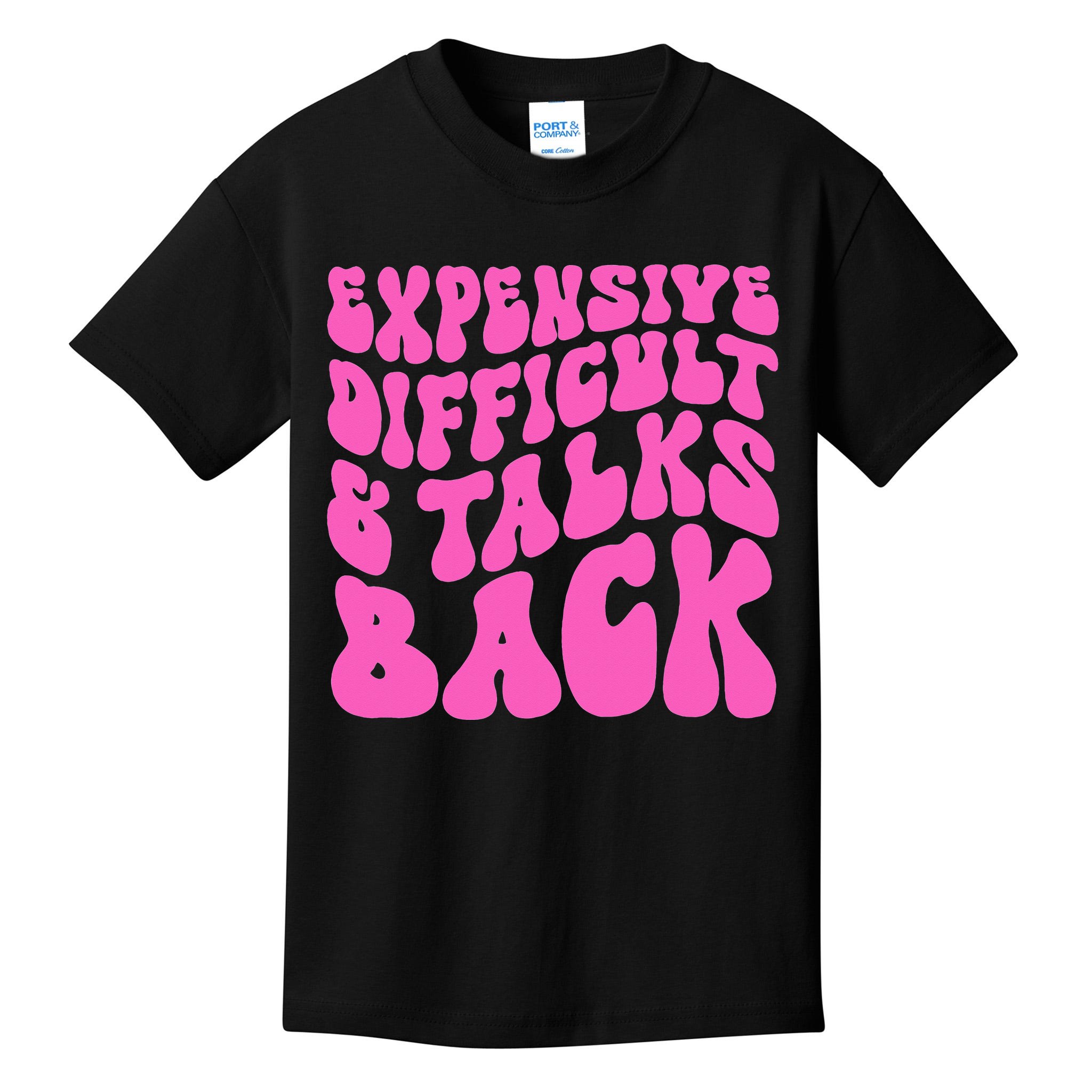 Waste jogger result Expensive Difficult And Talks Back Retro Kids T-Shirt | TeeShirtPalace