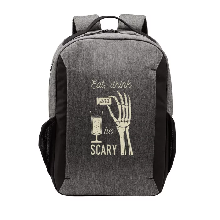 Eat Drink And Be Scary Halloween Party Design Vector Backpack