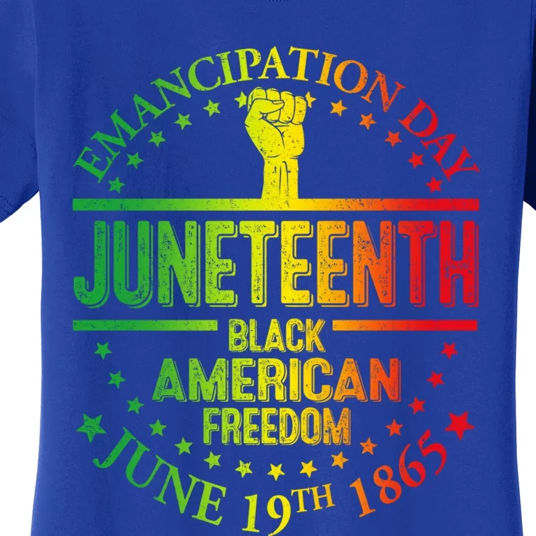 Ecipation Day African Juneteenth 1865 Black Freedom Day Cute Gift Women's T-Shirt