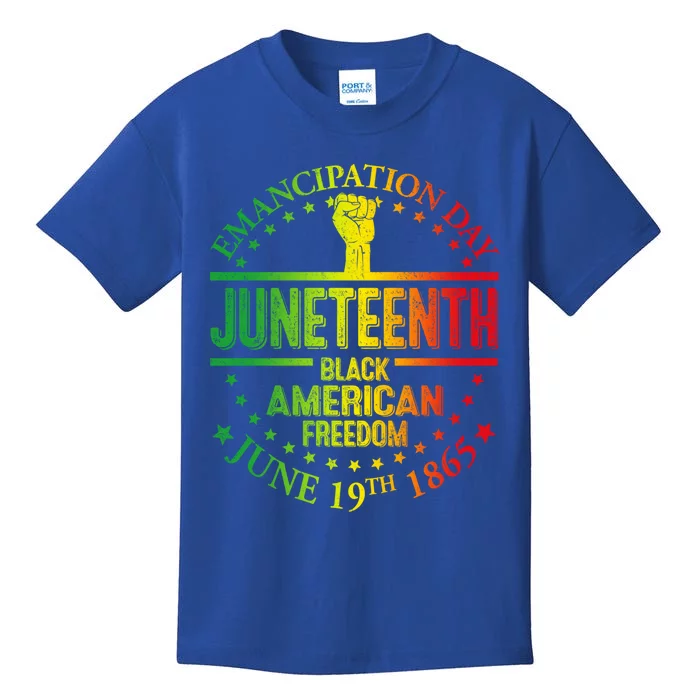 Ecipation Day African Juneteenth 1865 Black Freedom Day Cute Gift Kids T-Shirt