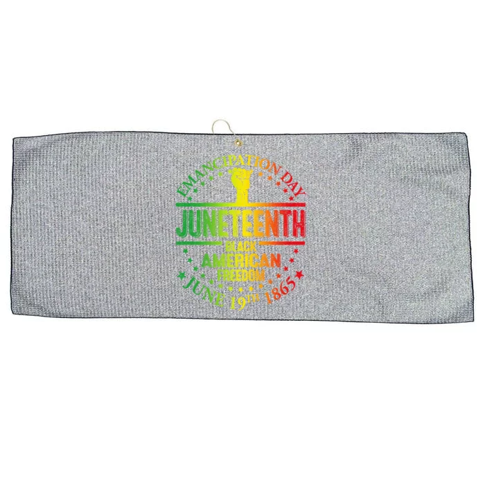 Ecipation Day African Juneteenth 1865 Black Freedom Day Cute Gift Large Microfiber Waffle Golf Towel