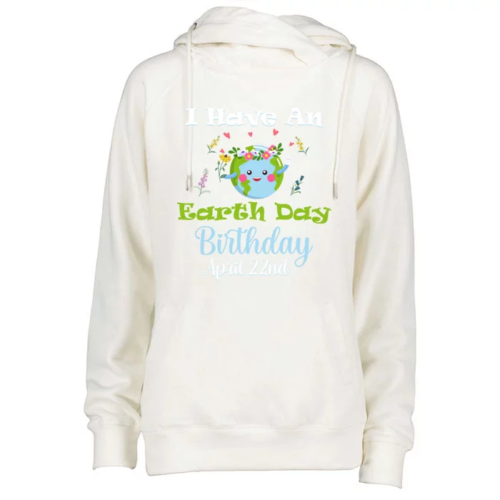 Earth Day April 22nd Green Birthday Gift Womens Funnel Neck Pullover Hood