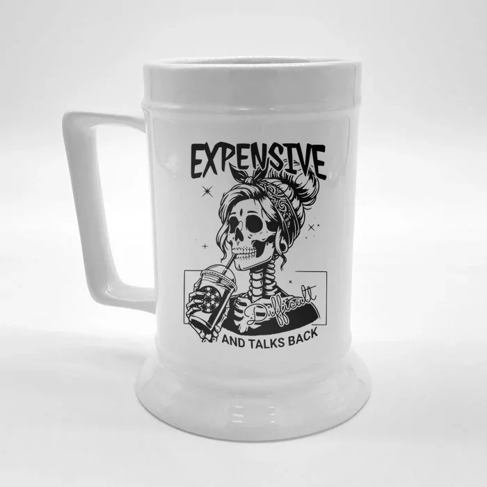 Expensive Difficult And Talks Back Front & Back Beer Stein