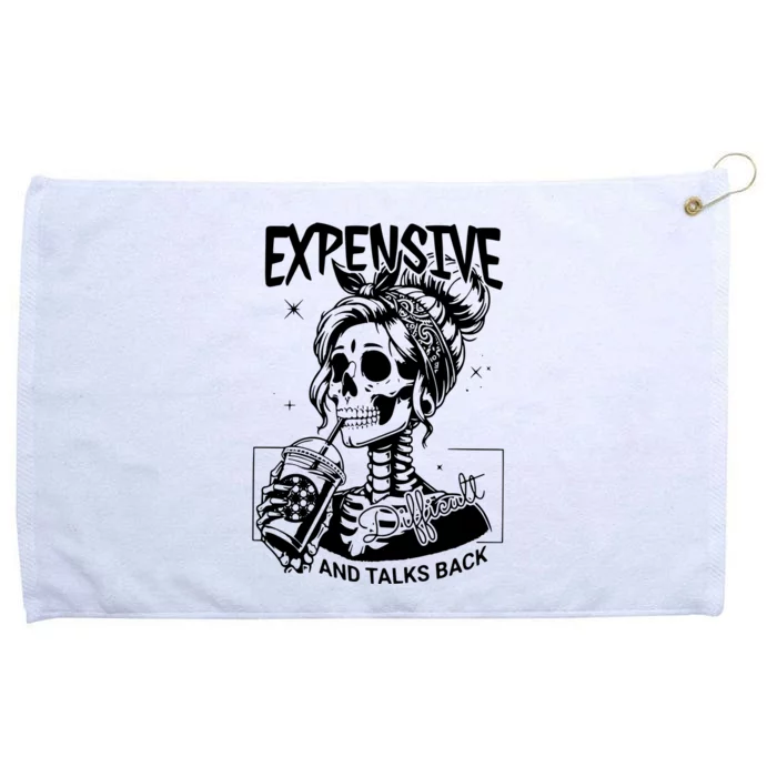 Expensive Difficult And Talks Back Grommeted Golf Towel