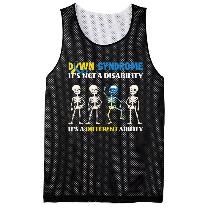 Embracing Different Abilities Down Syndrome Awareness Mesh Reversible Basketball Jersey Tank