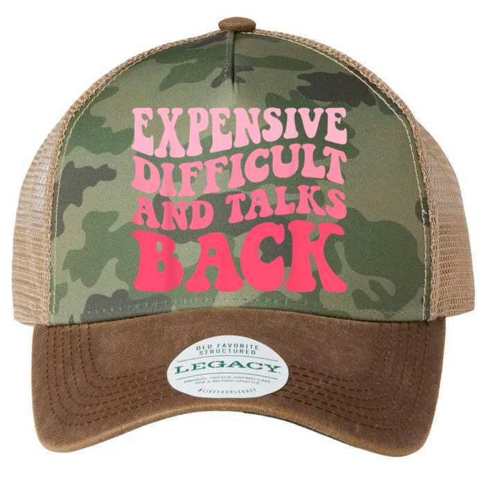 Expensive Difficult And Talks Back Mothers Day Mom Life Legacy Tie Dye Trucker Hat