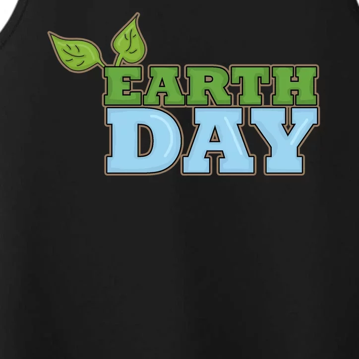 Earth Day Awareness Logo Performance Tank