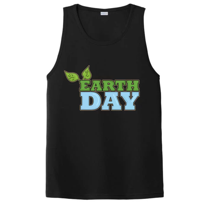 Earth Day Awareness Logo Performance Tank