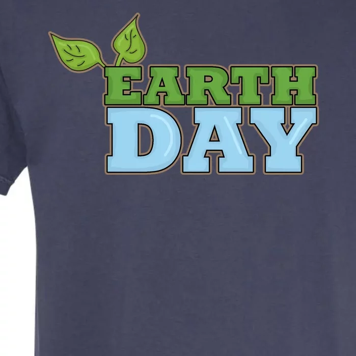 Earth Day Awareness Logo Garment-Dyed Heavyweight T-Shirt