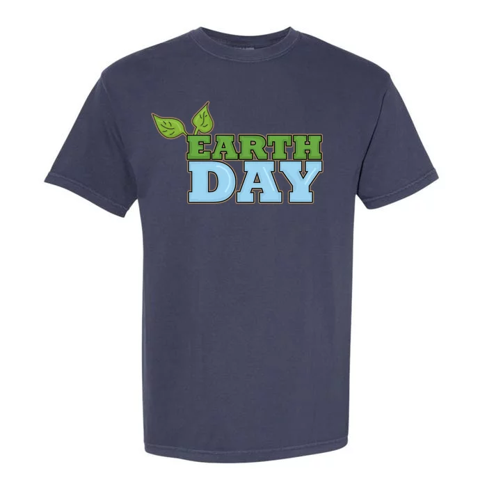 Earth Day Awareness Logo Garment-Dyed Heavyweight T-Shirt