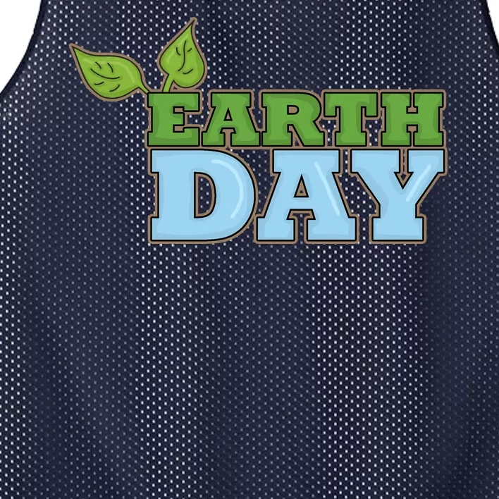 Earth Day Awareness Logo Mesh Reversible Basketball Jersey Tank