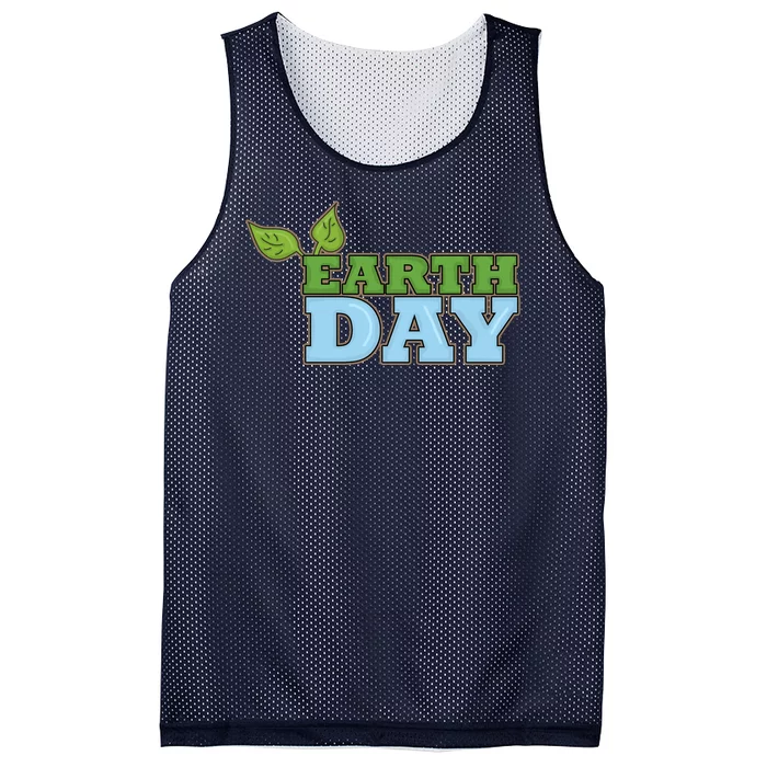 Earth Day Awareness Logo Mesh Reversible Basketball Jersey Tank