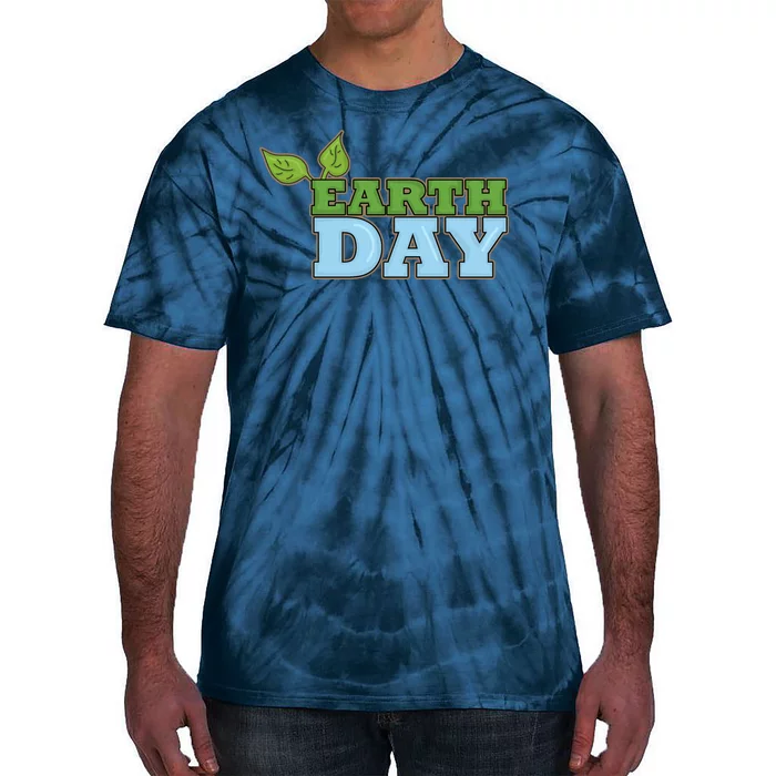 Earth Day Awareness Logo Tie-Dye T-Shirt