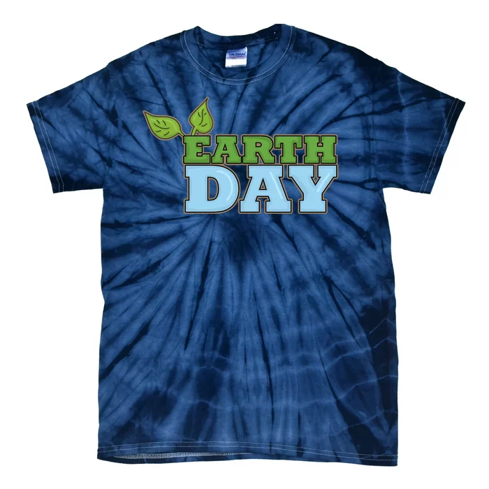 Earth Day Awareness Logo Tie-Dye T-Shirt