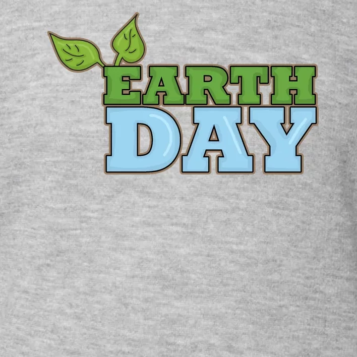 Earth Day Awareness Logo Toddler Sweatshirt