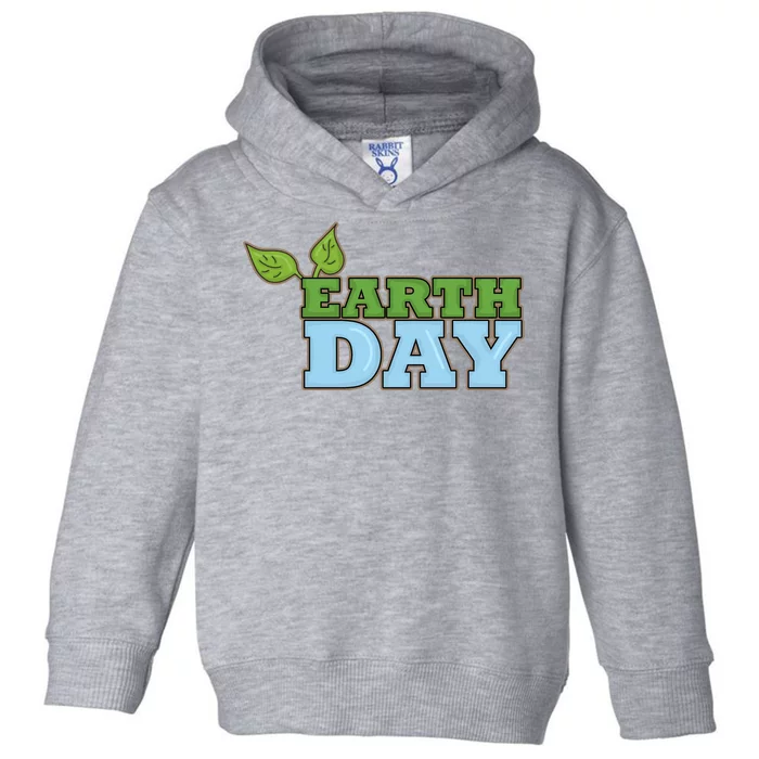 Earth Day Awareness Logo Toddler Hoodie