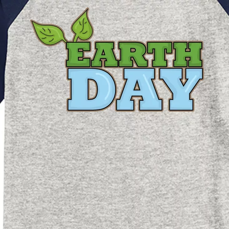 Earth Day Awareness Logo Kids Colorblock Raglan Jersey