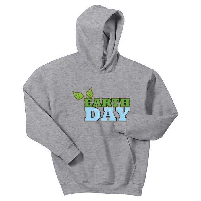 Earth Day Awareness Logo Kids Hoodie