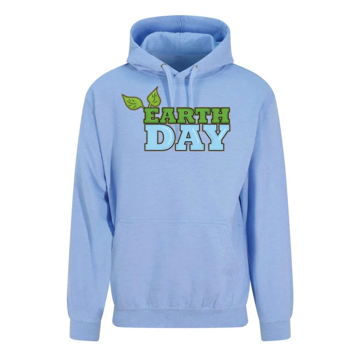 Earth Day Awareness Logo Unisex Surf Hoodie