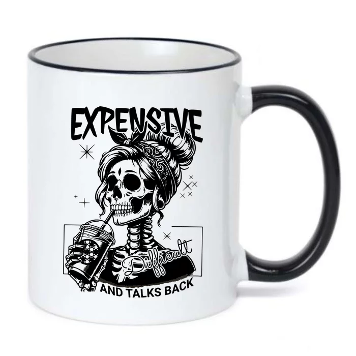 Expensive Difficult And Talks Back Black Color Changing Mug