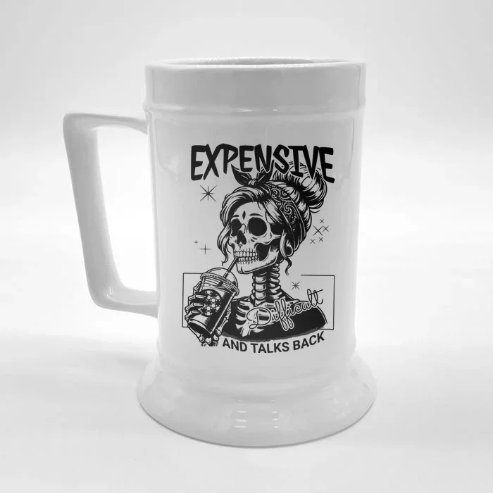 Expensive Difficult And Talks Back Front & Back Beer Stein