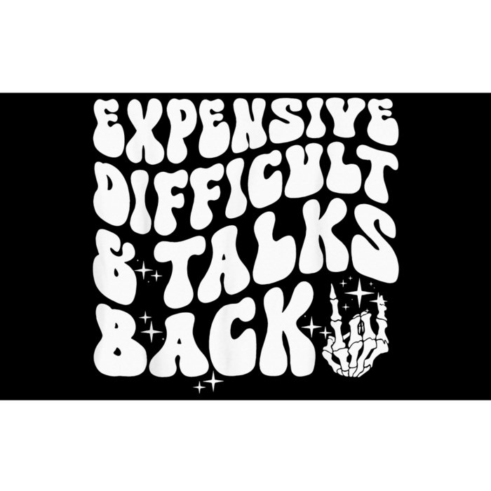 Expensive Difficult And Talks Back Groovy Bumper Sticker