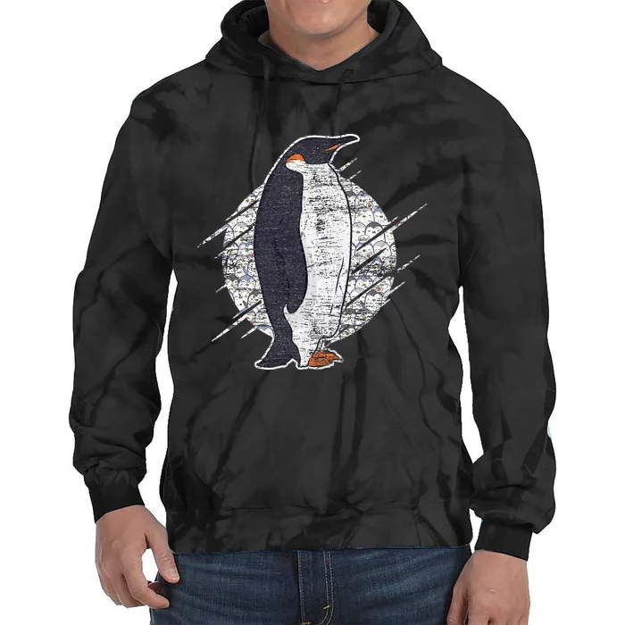 Earth Day Antarctic Animals Zoo Penguin Tie Dye Hoodie