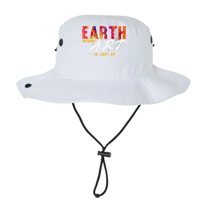 Earth Day April 22 Anniversary Earth Without Art Is Just Eh Legacy Cool Fit Booney Bucket Hat