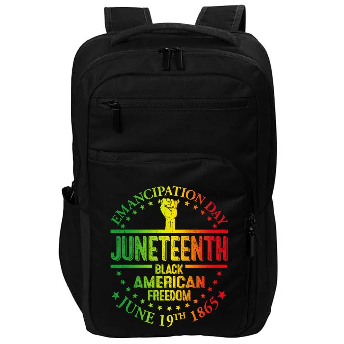 Ecipation Day African Juneteenth 1865 Black Freedom Day Gift Impact Tech Backpack