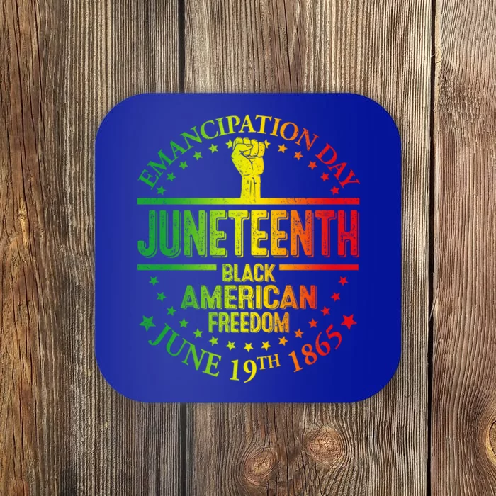 Ecipation Day African Juneteenth 1865 Black Freedom Day Gift Coaster