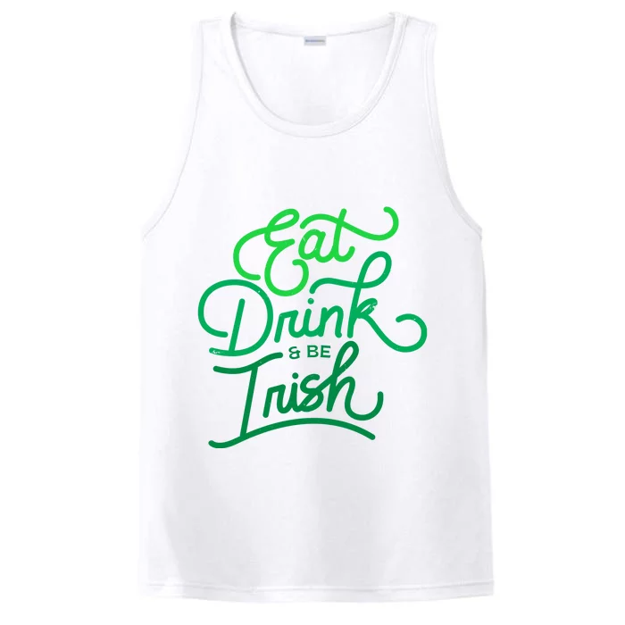 Eat Drink And Be Irish Festive St Patrick's Day Performance Tank