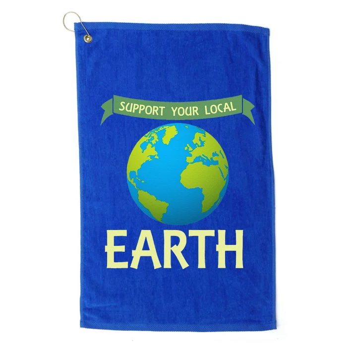 Earth Day Awareness Speak For The Trees No Planet B Platinum Collection Golf Towel