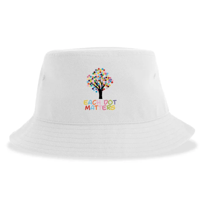 Each Dot Art Matters Tree Dots Day Girl Boy Sustainable Bucket Hat