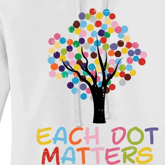 Each Dot Art Matters Tree Dots Day Girl Boy Women's Pullover Hoodie