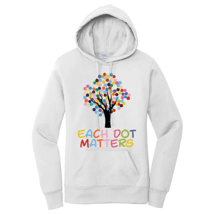 Each Dot Art Matters Tree Dots Day Girl Boy Women's Pullover Hoodie