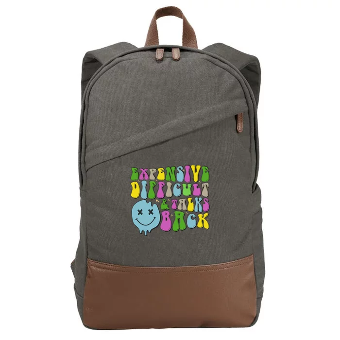 Expensive Difficult And Talks Back Cotton Canvas Backpack