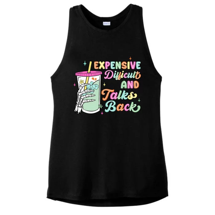 Expensive Difficult And Talks Back Ladies Tri-Blend Wicking Tank