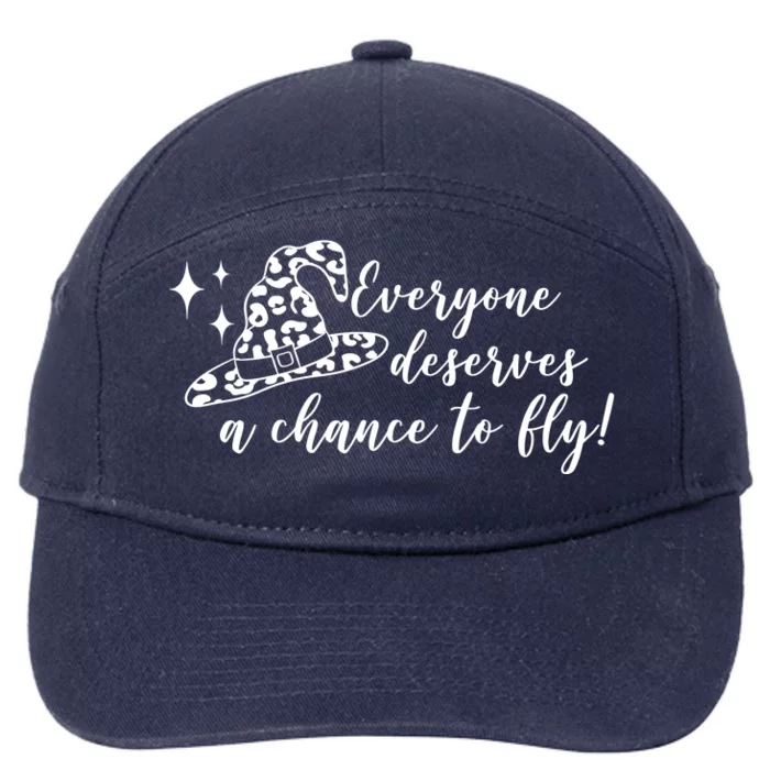 Everyone Deserves A Chance To Fly Witch Halloween 7-Panel Snapback Hat