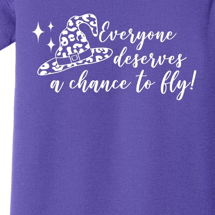 Everyone Deserves A Chance To Fly Witch Halloween Baby Bodysuit