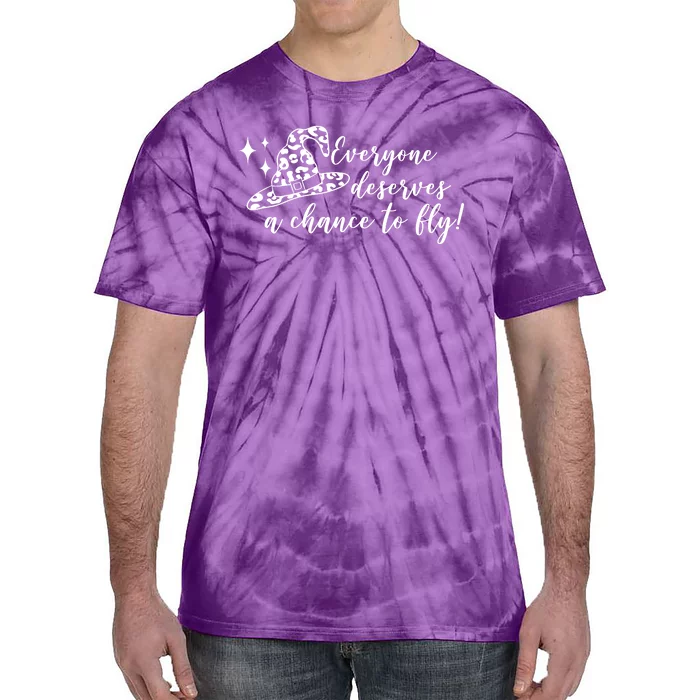 Everyone Deserves A Chance To Fly Witch Halloween Tie-Dye T-Shirt