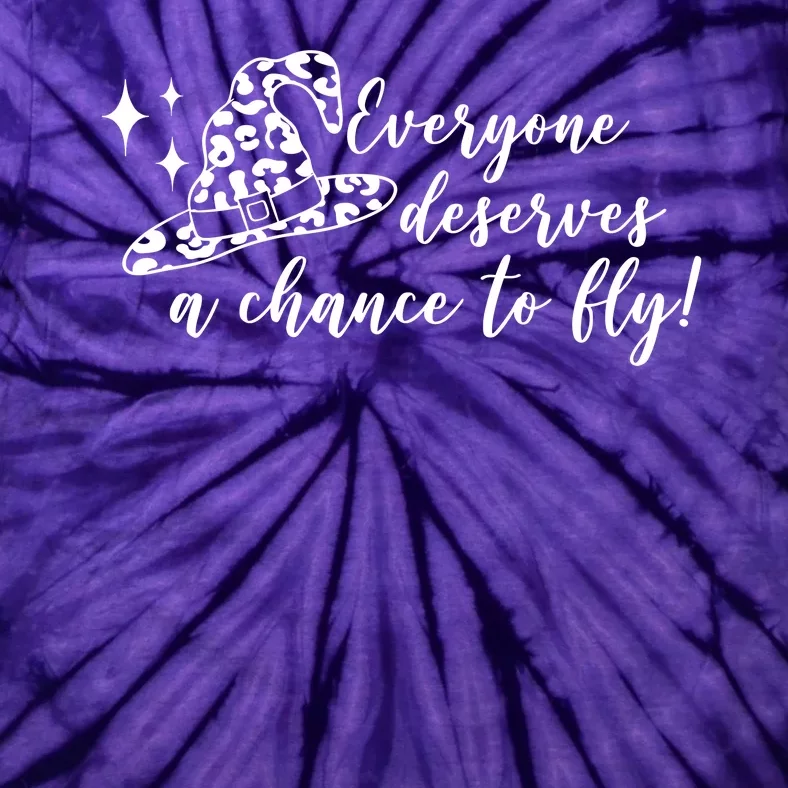 Everyone Deserves A Chance To Fly Witch Halloween Tie-Dye T-Shirt