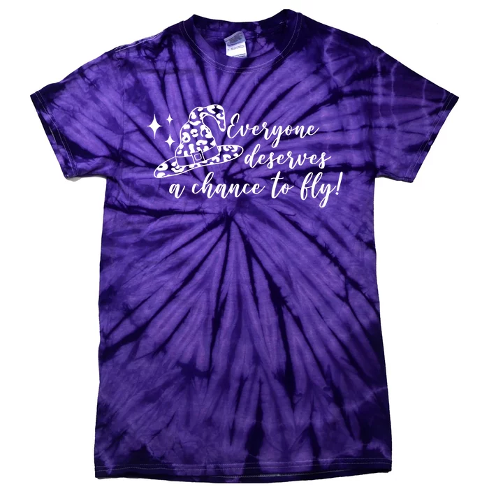 Everyone Deserves A Chance To Fly Witch Halloween Tie-Dye T-Shirt