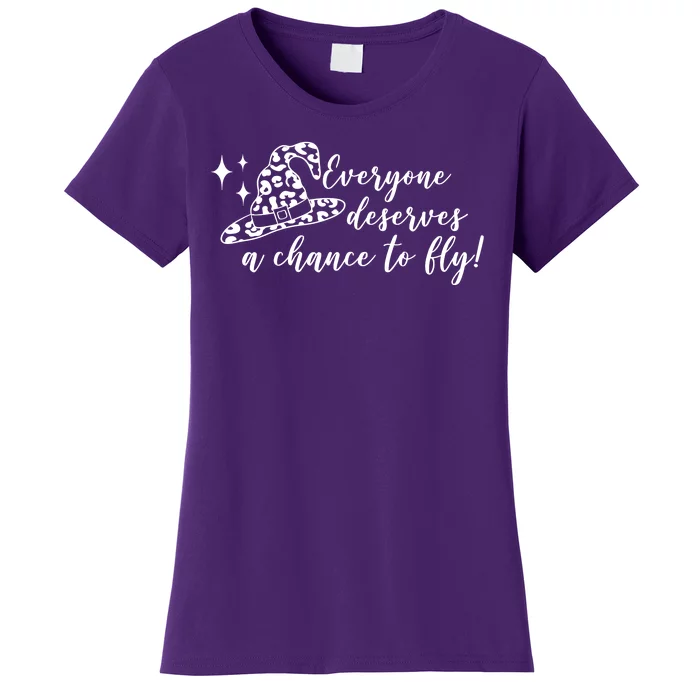 Everyone Deserves A Chance To Fly Witch Halloween Women's T-Shirt