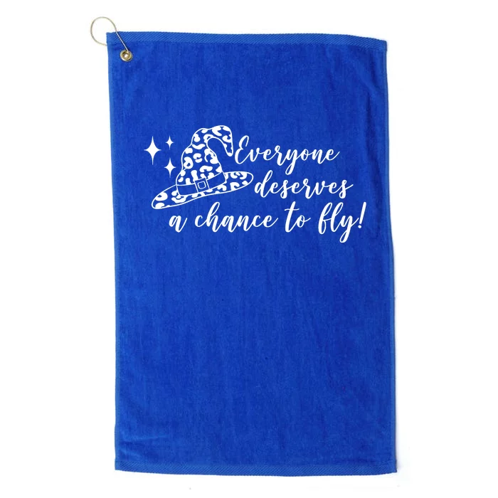 Everyone Deserves A Chance To Fly Witch Halloween Platinum Collection Golf Towel