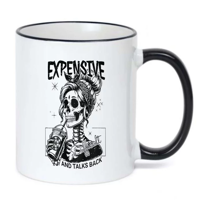 Expensive Difficult And Talks Back Black Color Changing Mug