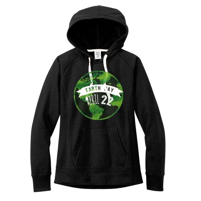 Earth Day April 22nd Awareness Women's Fleece Hoodie