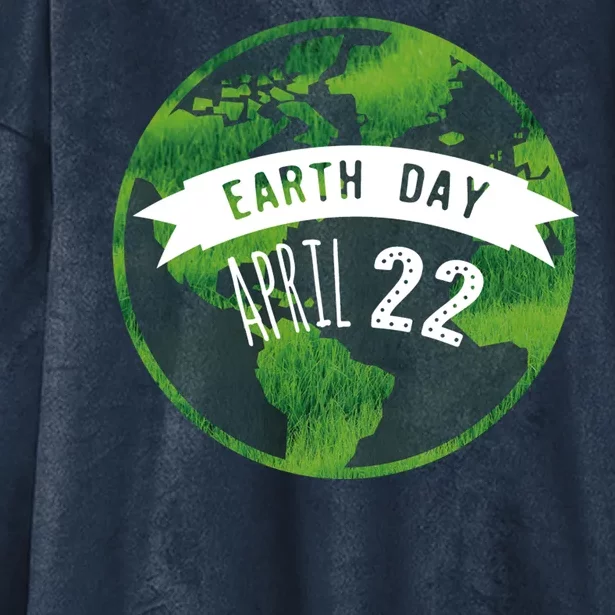 Earth Day April 22nd Awareness Hooded Wearable Blanket